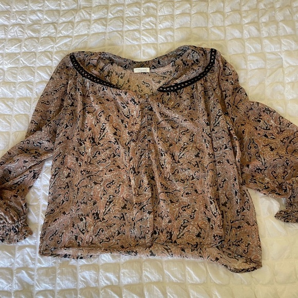 Love stitch boho semi sheer blouse - Picture 1 of 5